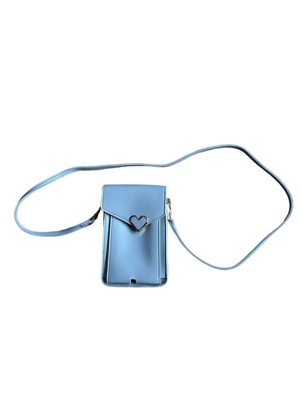 Mellow World Crossbody Purse with Heart Clasp